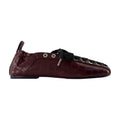 Ganni Pelinova Flat — Burgundy