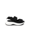 Hogan Chunky Touch-Strap Sandals — Black
