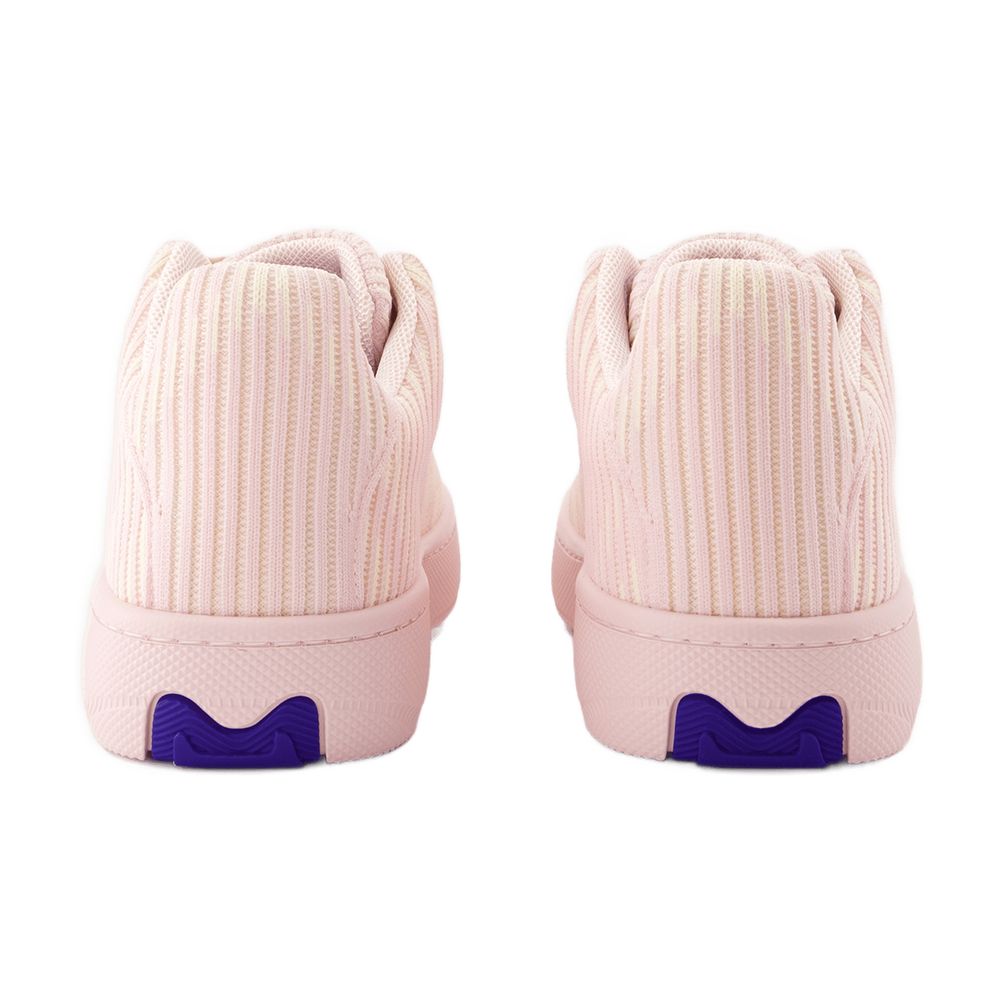 Burberry Ribbed Knit Sneaker — Pink