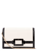 Roger Vivier Two-Tone Vernis & Nappa Clutch — Multicolor