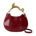 Lanvin Poignee Chat Crossbody Bag — Red