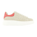Alexander McQueen Suede & Leather Platform Sneaker — Beige