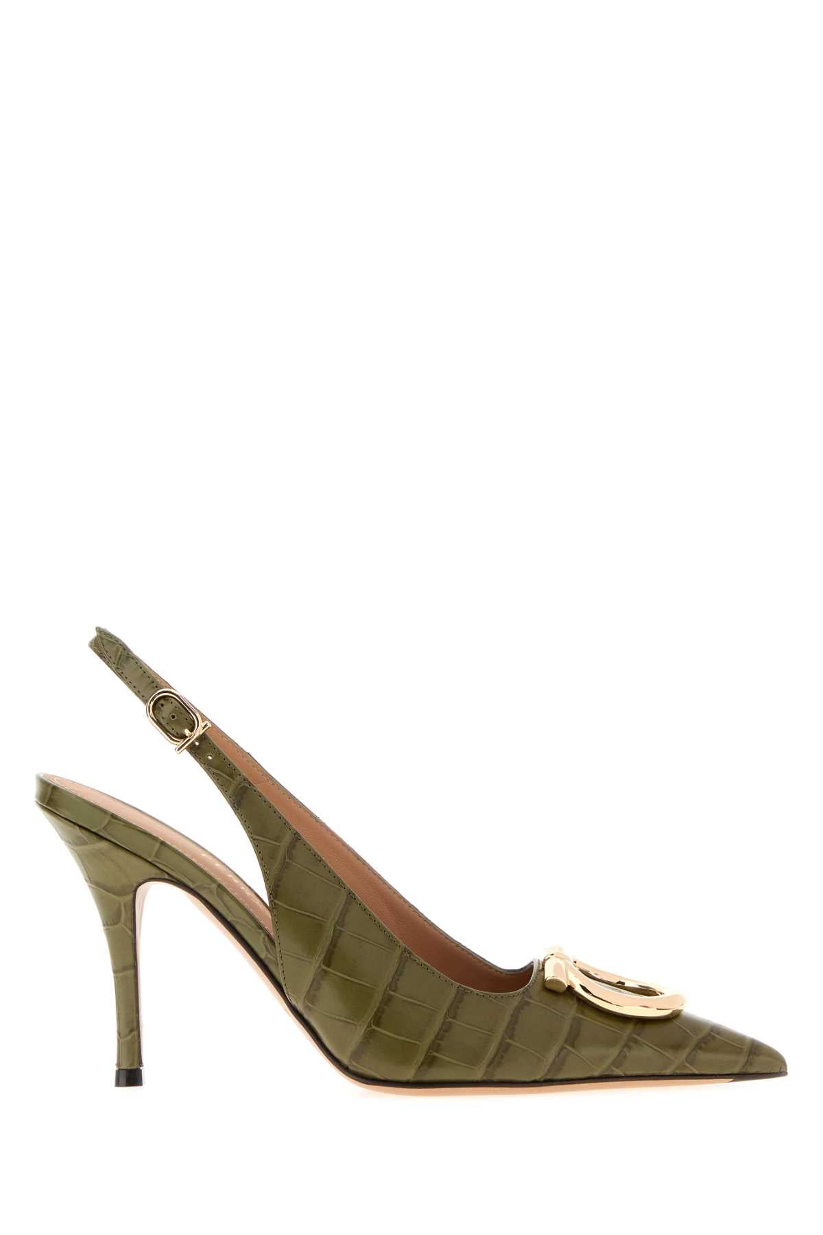 Ferragamo Sara Pump — Green