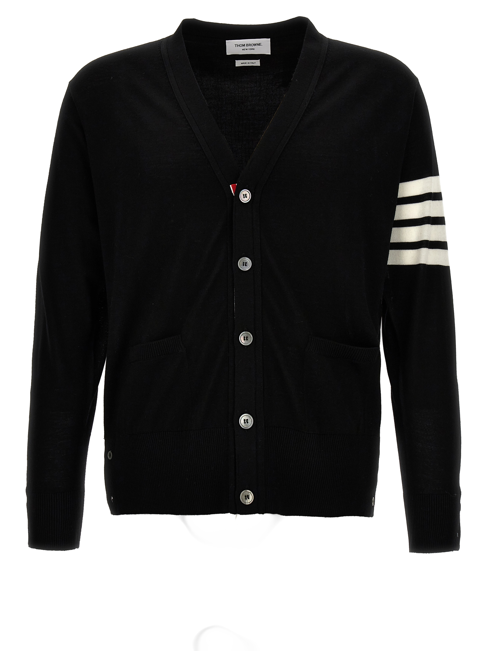 Thom Browne Virgin Wool Cardigan — Black