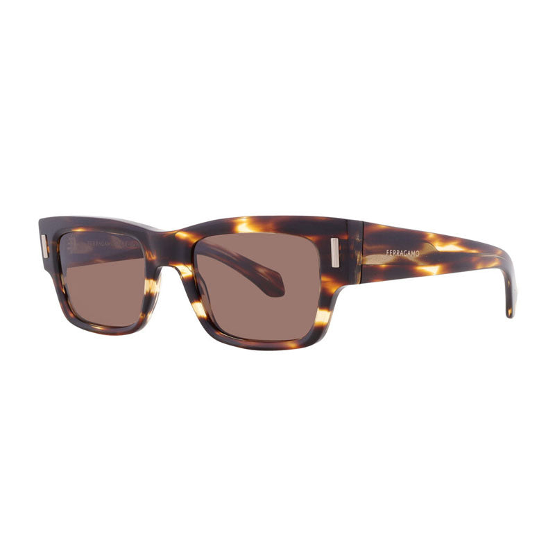 Ferragamo SF2011S216 Tortoiseshell Acetate Sunglasses — Brown