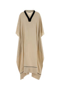 Agnona Kaftan Kaftan Dress — Beige