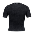 Diesel Ribbed Cotton T-Shirt — Black