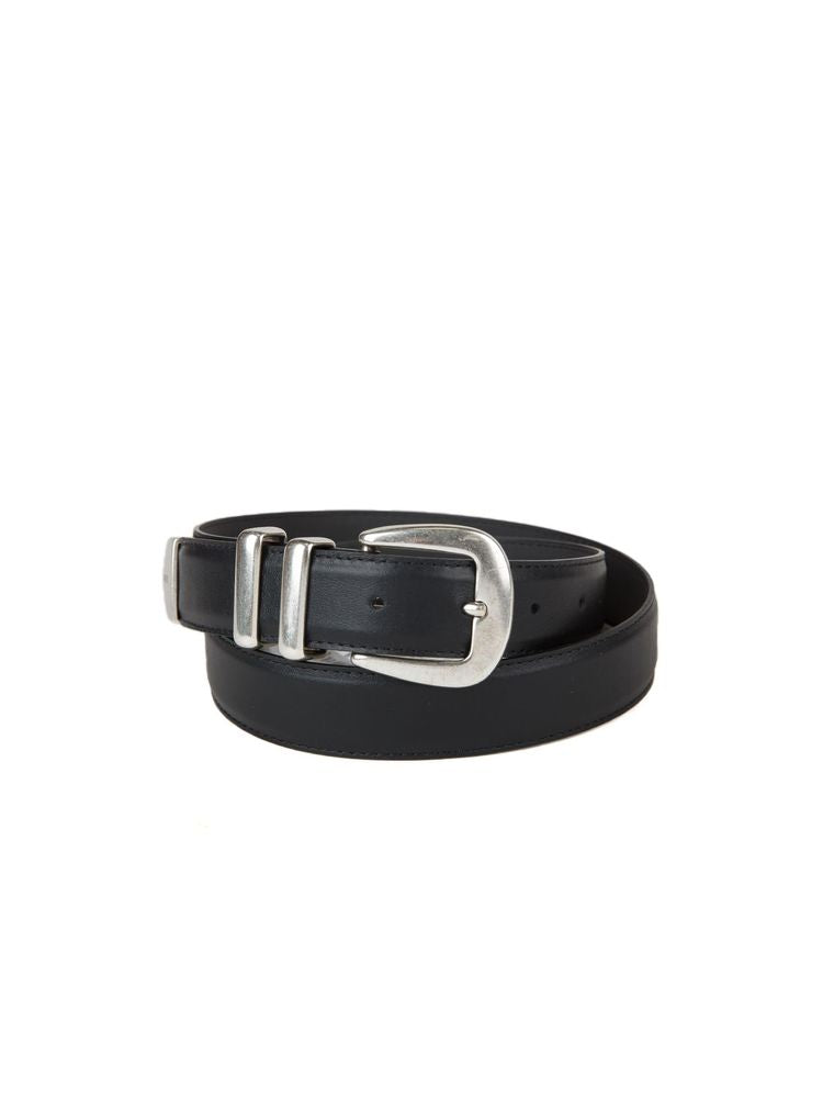 Cinturón Guess de piel de vaca — Negro