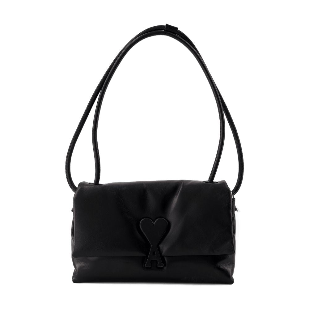 AMI Paris Shoulder Bag — Black