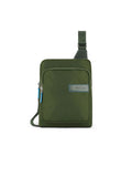 Bandolera Piquadro de nailon reciclado - Verde