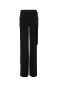 Los pantalones de lana virgen de Attico — Negro