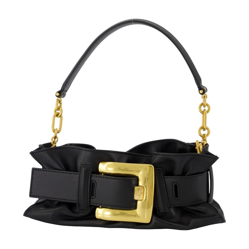 Balmain Anthem Mini Shoulder Bag — Black