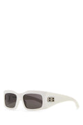 Balenciaga 751432T0007 Acetate Rectangle Frame Sunglasses — White