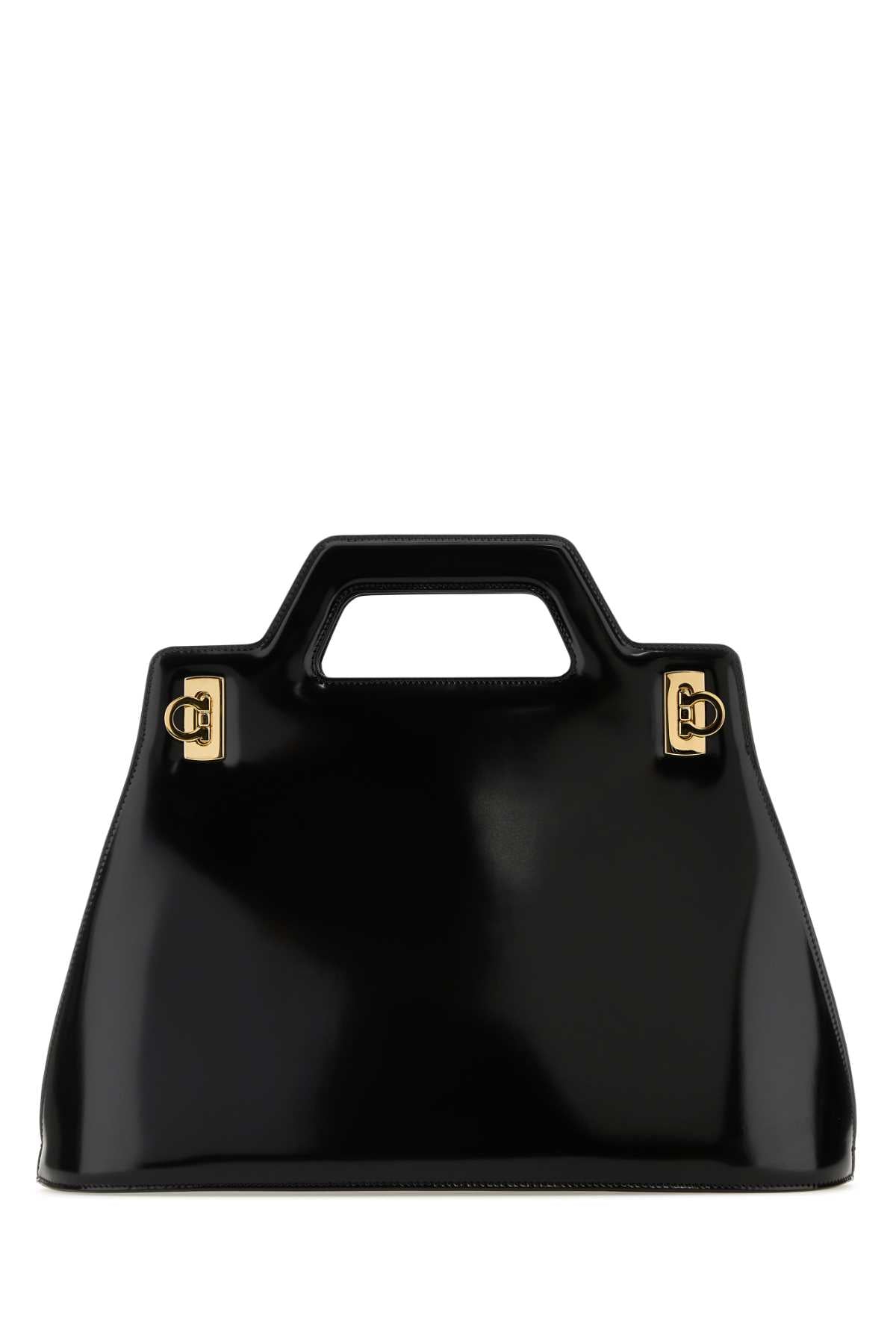 Ferragamo Wanda M Top Handle Bag — Black
