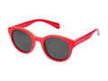 Polaroid Kids Injected Plastic Round Sunglasses — Red