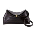 Toteme T-Lock Pouch Clutch — Brown