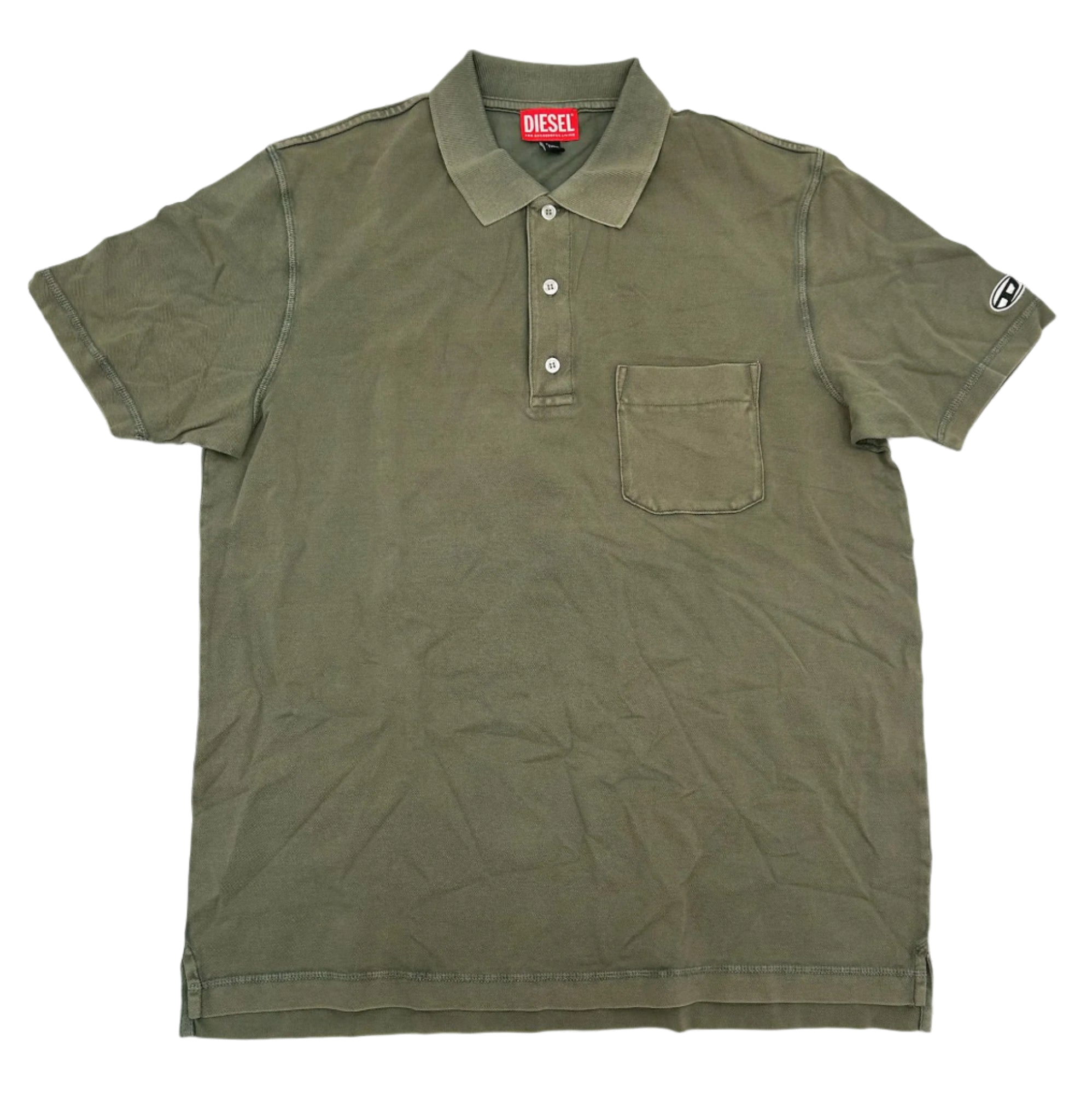 Diesel T-Worky Polo Shirt — Gray