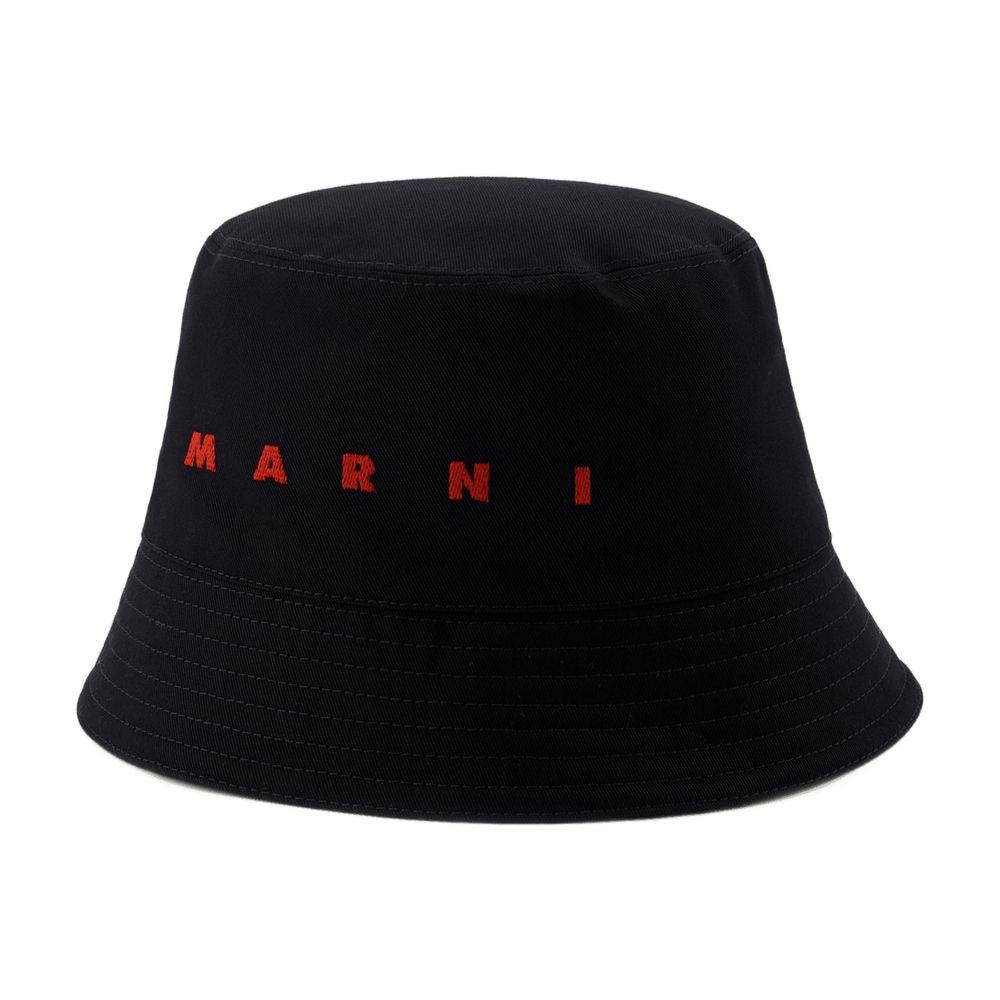 Marni CLZC0110S0-UTC311-00N99 Bucket Hat — Black