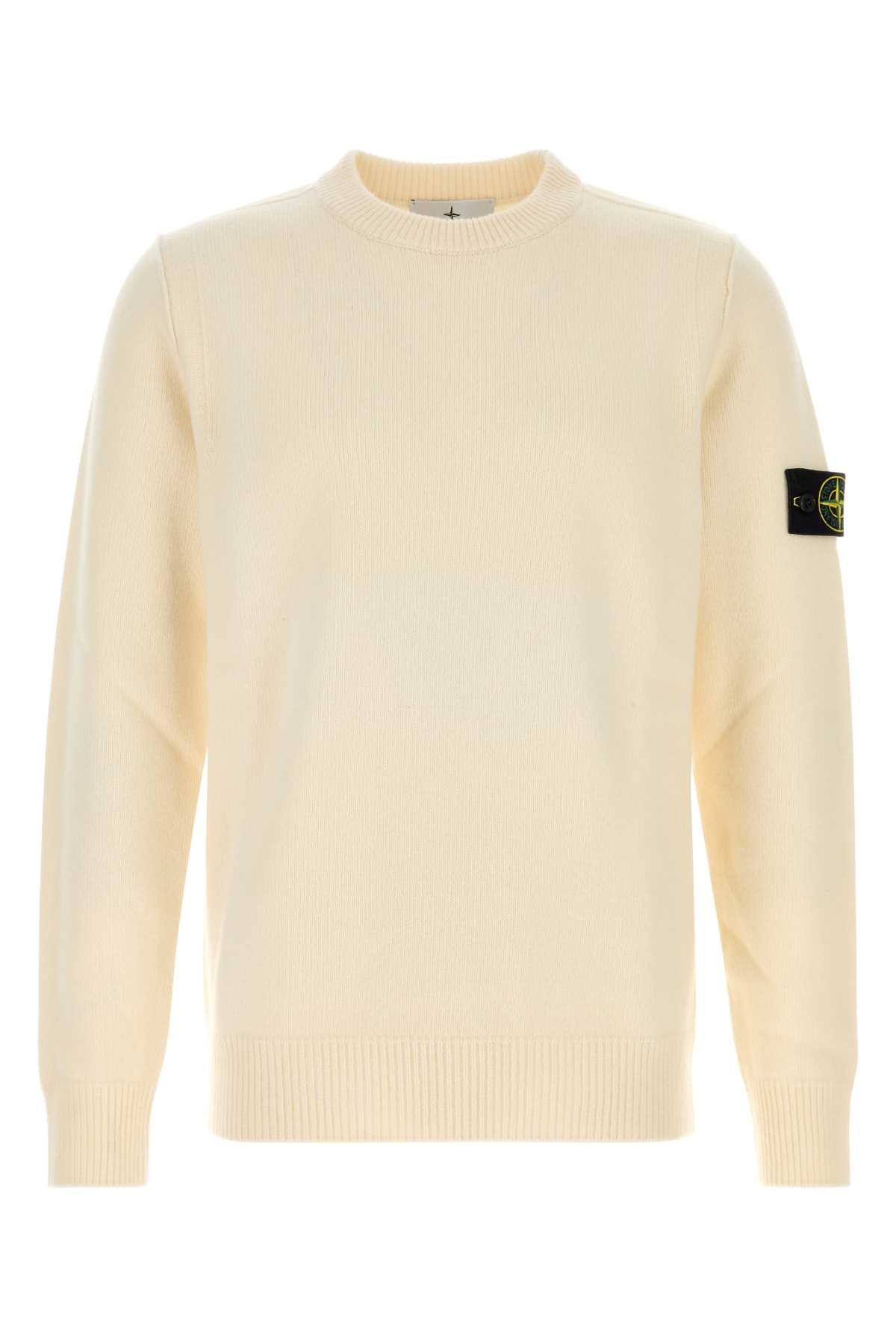 Stone Island Neck Sweater — Beige