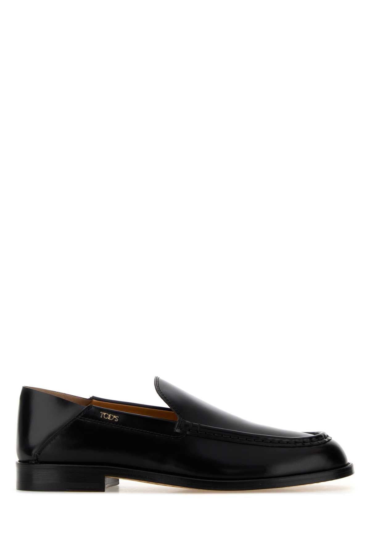 Tod's Leather Moccasin Loafer — Black
