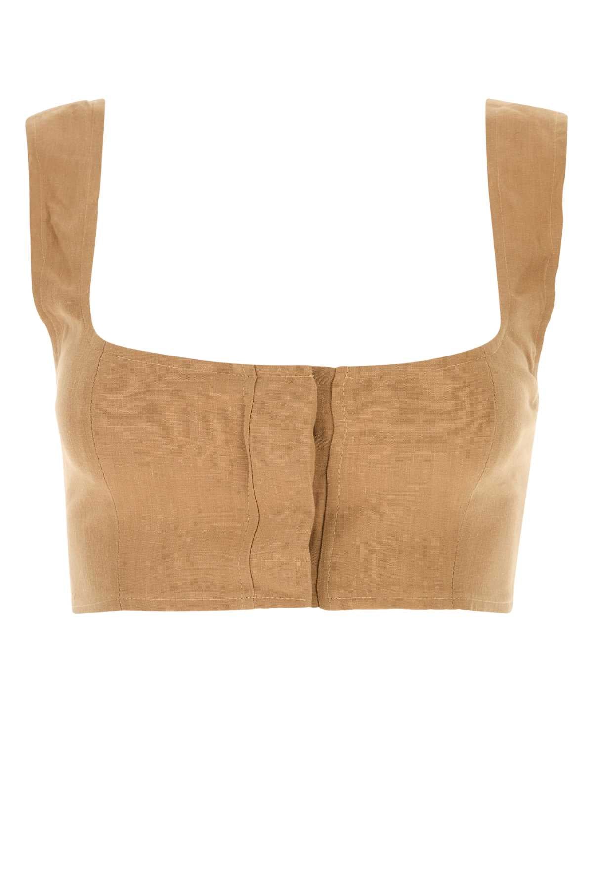 Le Kasha Jirja Crop Top — Beige