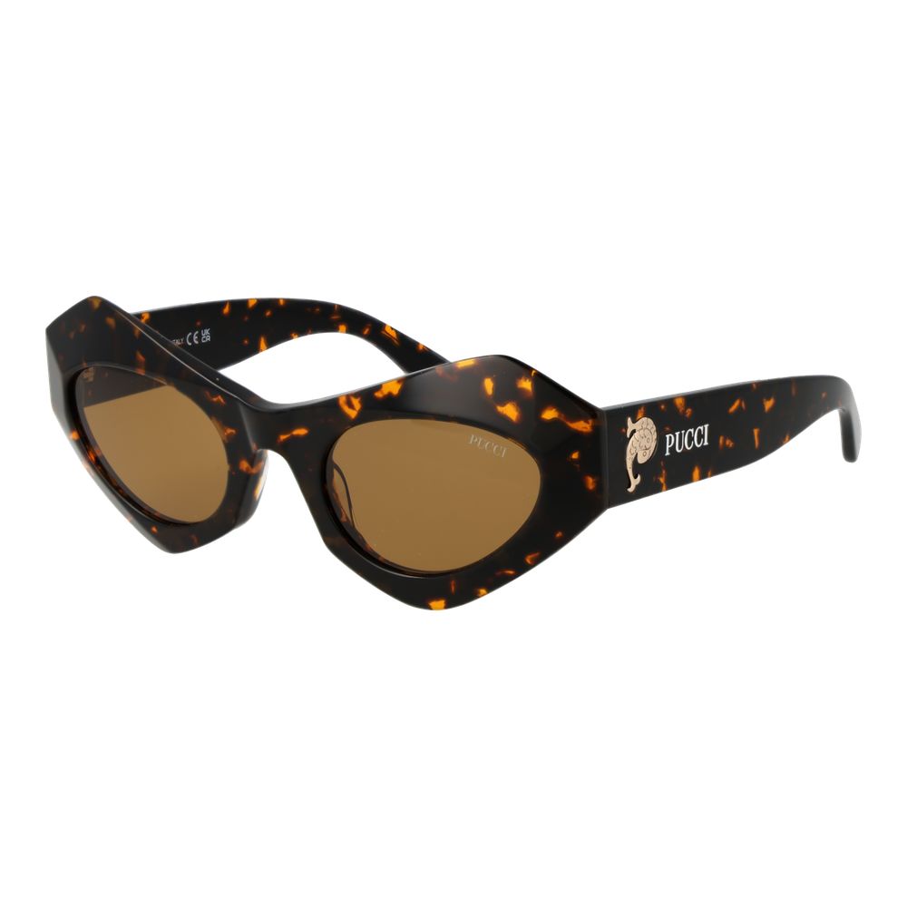 Emilio Pucci PU-1066388 Tortoiseshell Cat-Eye Sunglasses — Brown