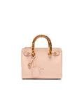 Liu Jo Bamboo-Handle Top Handle Satchel — Pink