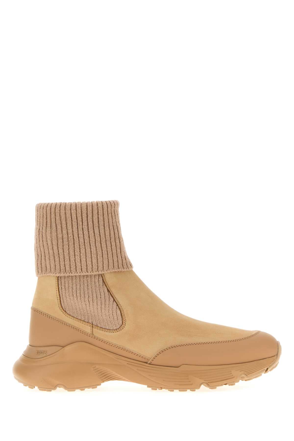 Tod's Calzino Boot — Beige