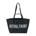 Zadig & Voltaire Quilted Logo Tote Bag — Black