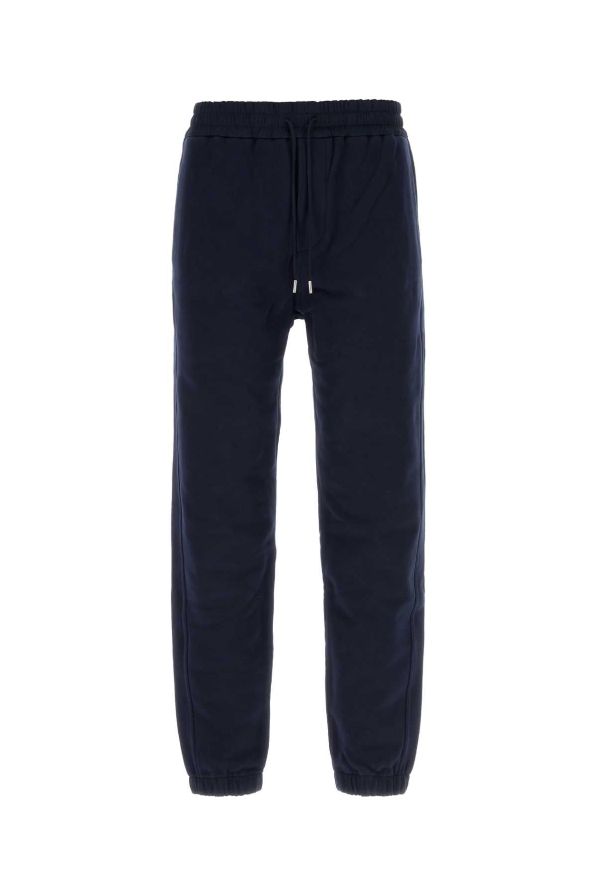 Saint Laurent Cotton Joggers — Navy