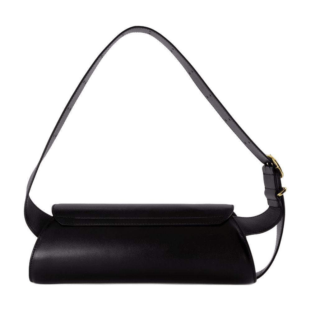 Jil Sander Cannolo Shoulder Bag — Black