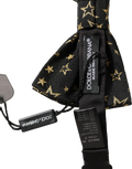 Dolce & Gabbana Star-Patterned Silk Bow Tie — Black