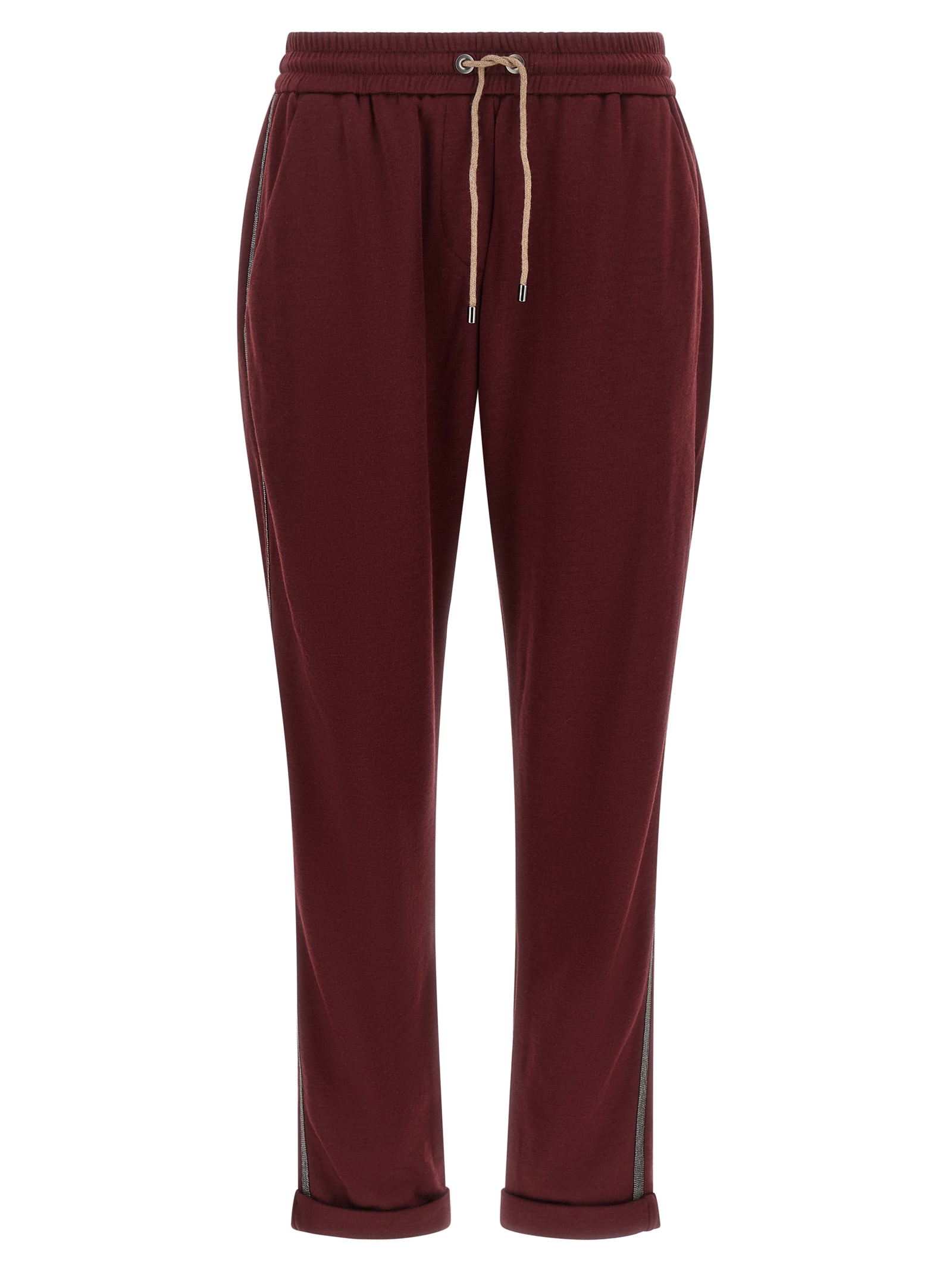Brunello Cucinelli Track Joggers — Red