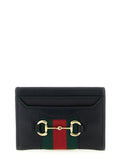 Gucci Horsebit Leather Card Case — Black