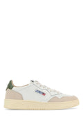 Autry Leather and Suede Sneaker — White