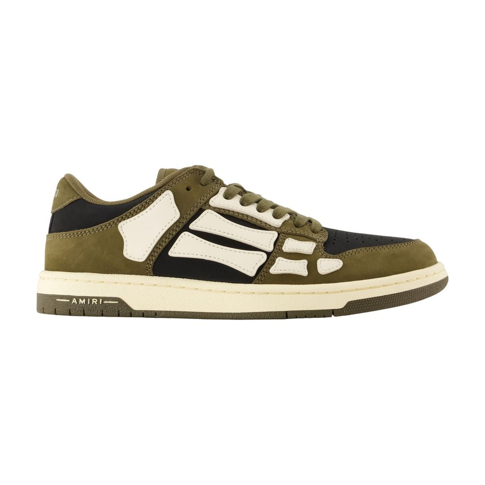 Amiri Skel Top Low Sneaker — Khaki