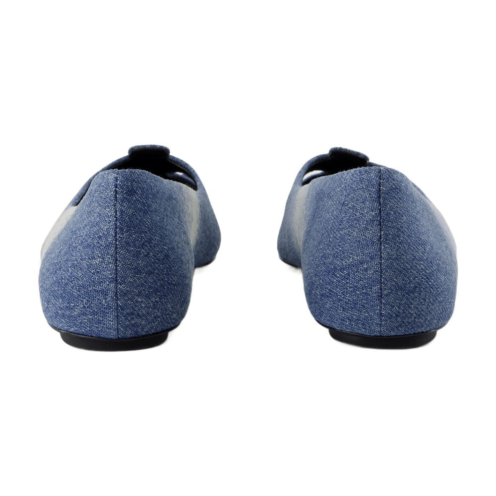 Marc Jacobs Cotton Ballerina Flat — Blue