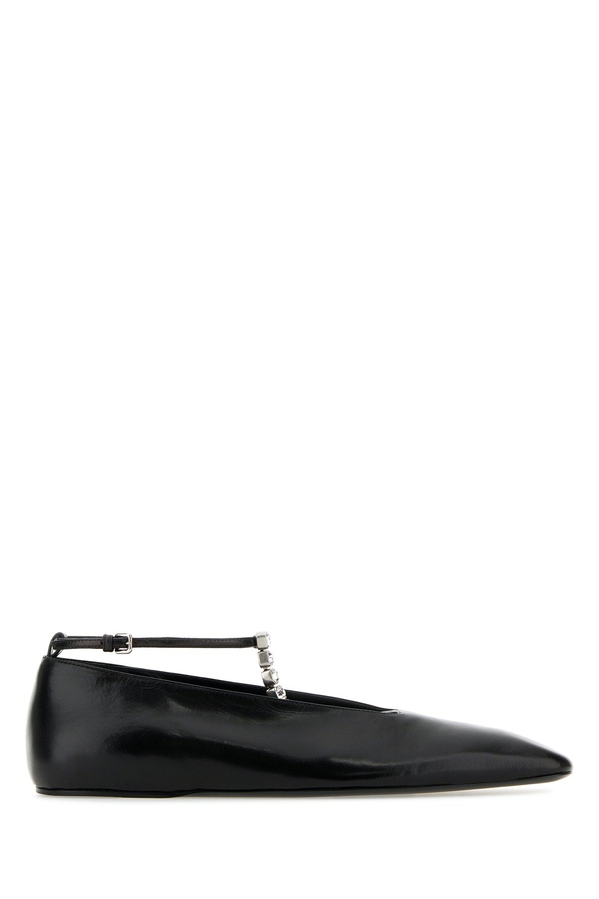 Jil Sander Leather Ballet Flat Ballet Flat — Black