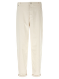 Brunello Cucinelli Cotton Canvas Jeans — Beige
