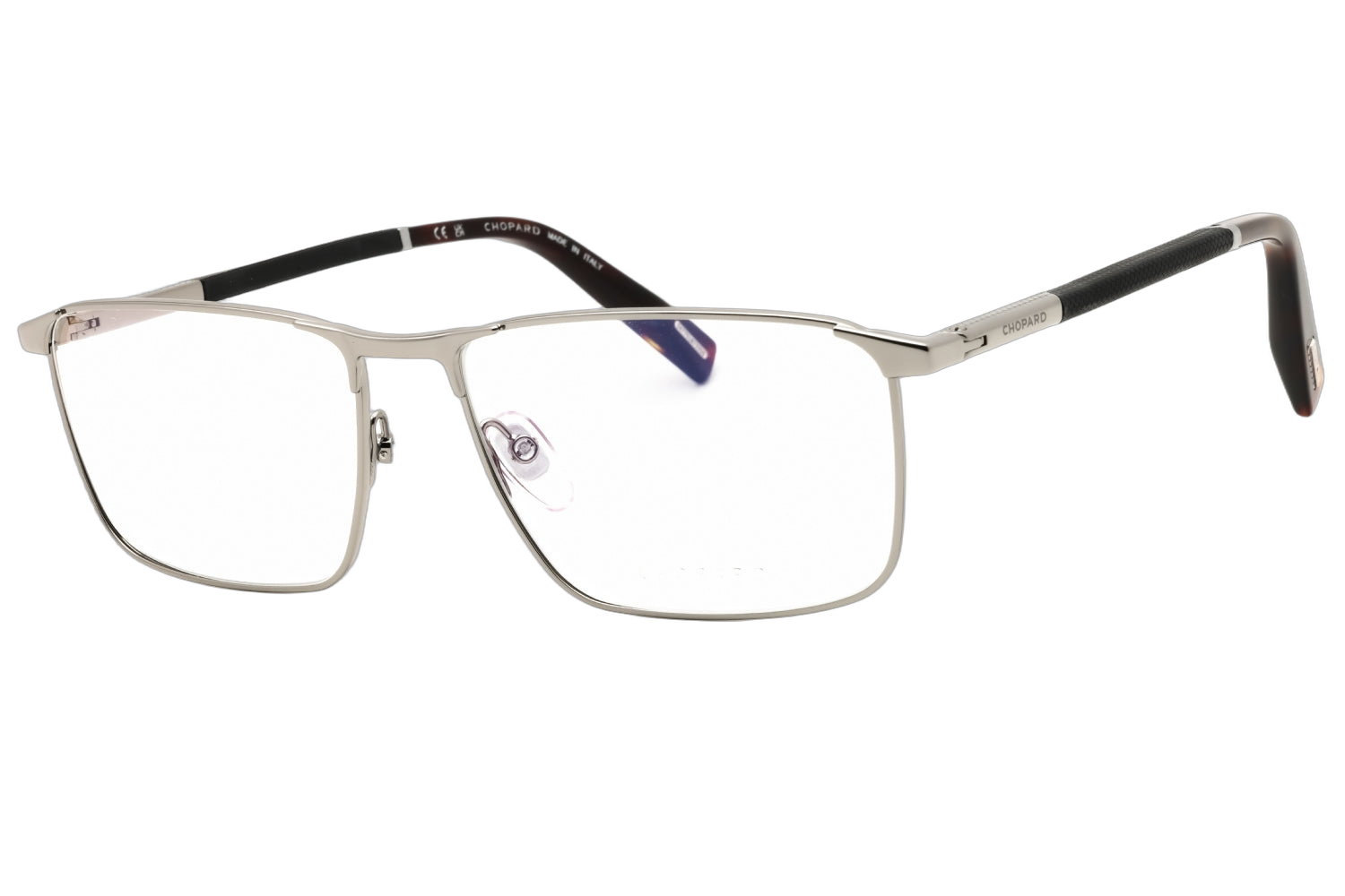 Chopard VCHL760509 Metal Rectangle Eyeglasses — Gray