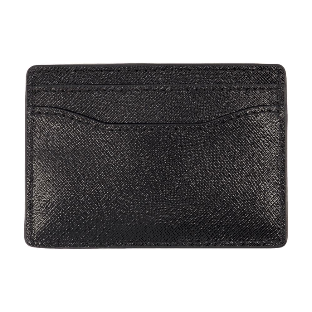 Marc Jacobs Saffiano Calfskin Card Case — Black
