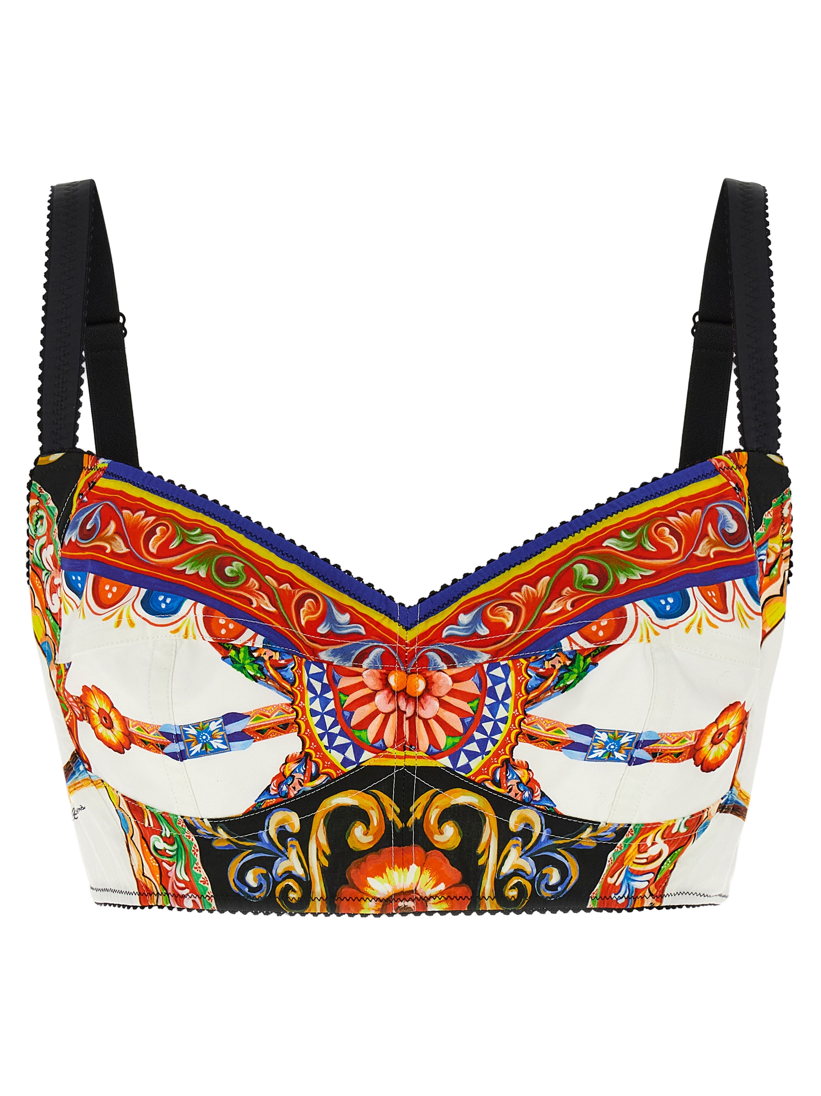 Dolce & Gabbana Printed Cotton Tank Top — Multicolor