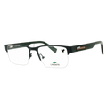 Lacoste L2299N301 Rectangle Semi-Rim Metal Eyeglasses — Green