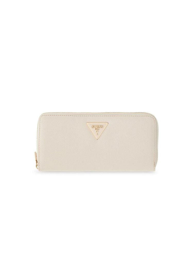 Guess Large Zip Around Wallet — White