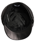 Dolce & Gabbana HAT10008 Lambskin Leather Flat Cap — Black