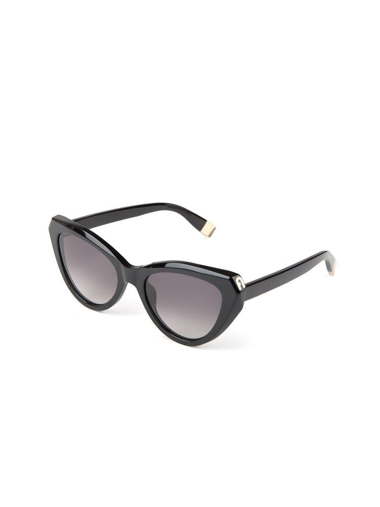 Gafas de sol Furla SFU977 de acetato tipo Cat-Eye — Negro