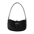 Alexander McQueen Calfskin Leather Shoulder Bag — Black