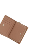 Coccinelle Grained Leather Wallet — Beige