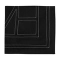 Toteme Embroidered Monogram Silk Scarf — Black