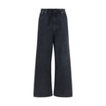MM6 Maison Margiela Drawstring Denim Jeans — Black